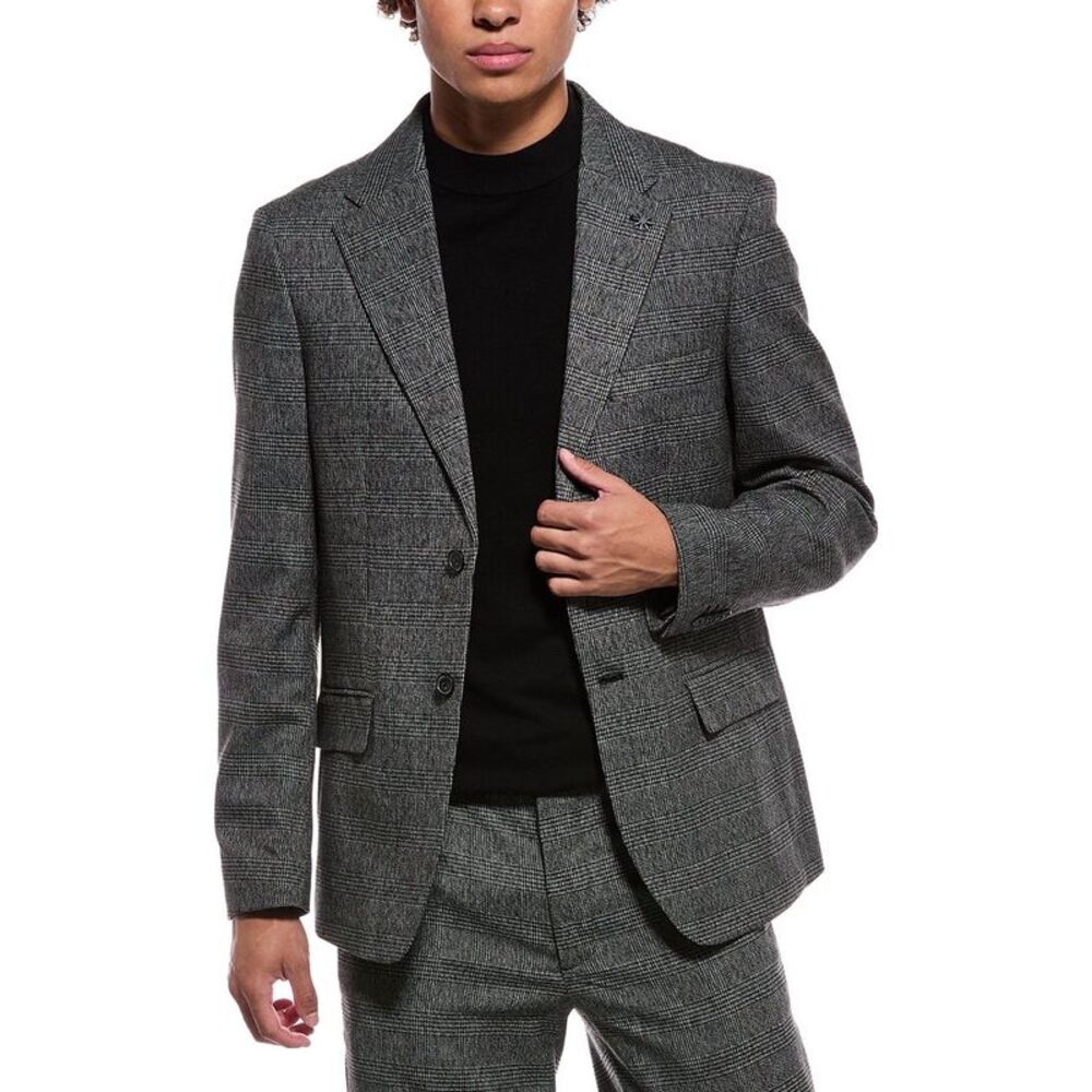 Report Collection Mens Flannel Jacket, Black